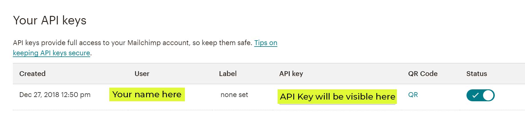 API Key