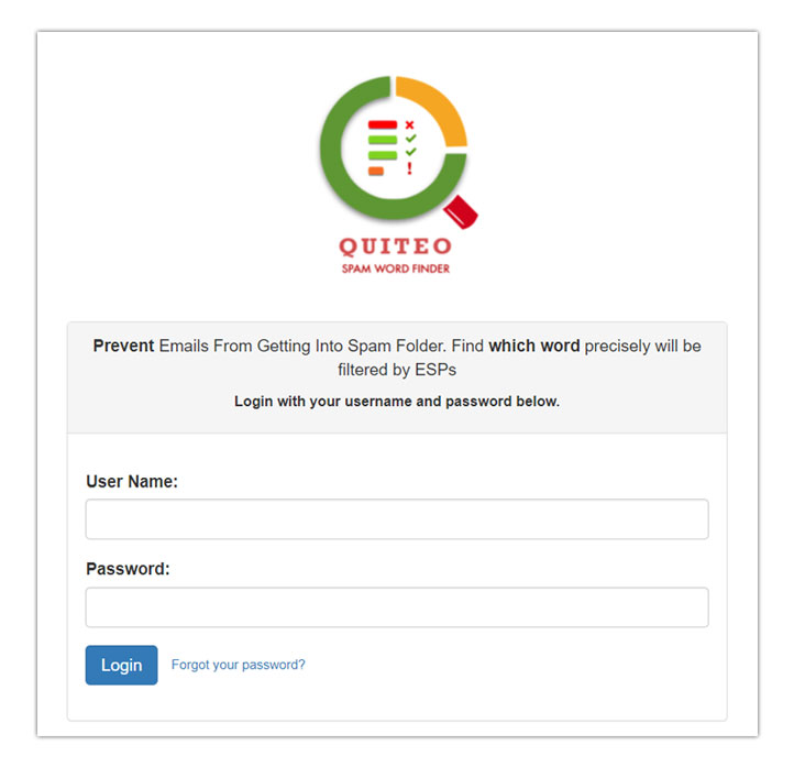 Quiteo-Spam-Finder