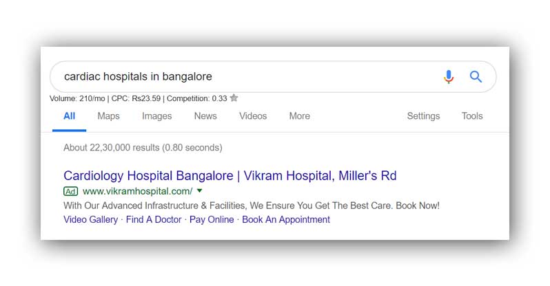 Google-Search-Ad-for-Hospitals