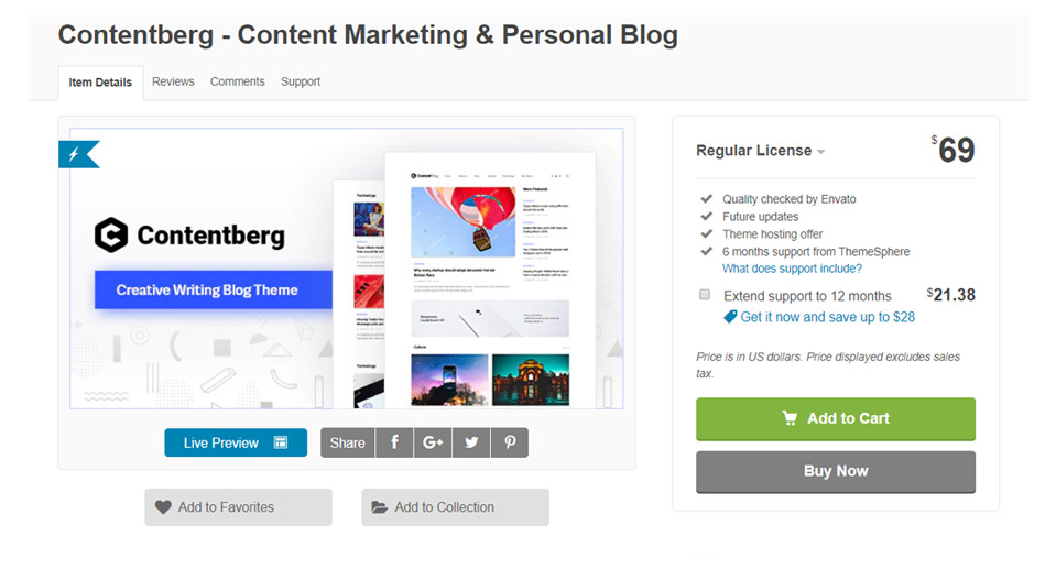 Contentberg theme